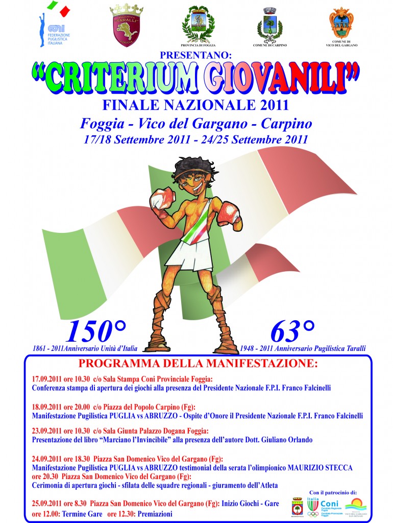 Il Gargano capitale della boxe dal 17 al 25 settembre