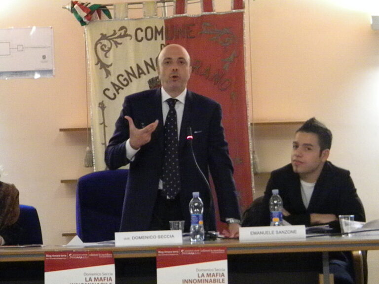 L'intervento del procuratore di Lucera Domenico Seccia