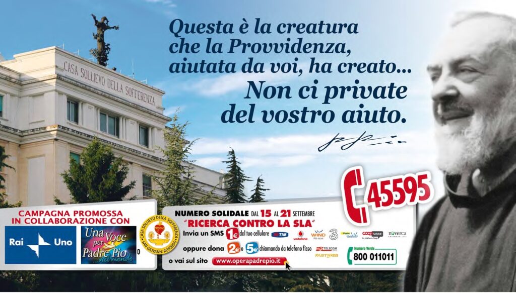 Un sms per sostenere la ricerca di Casa Sollievo della Sofferenza