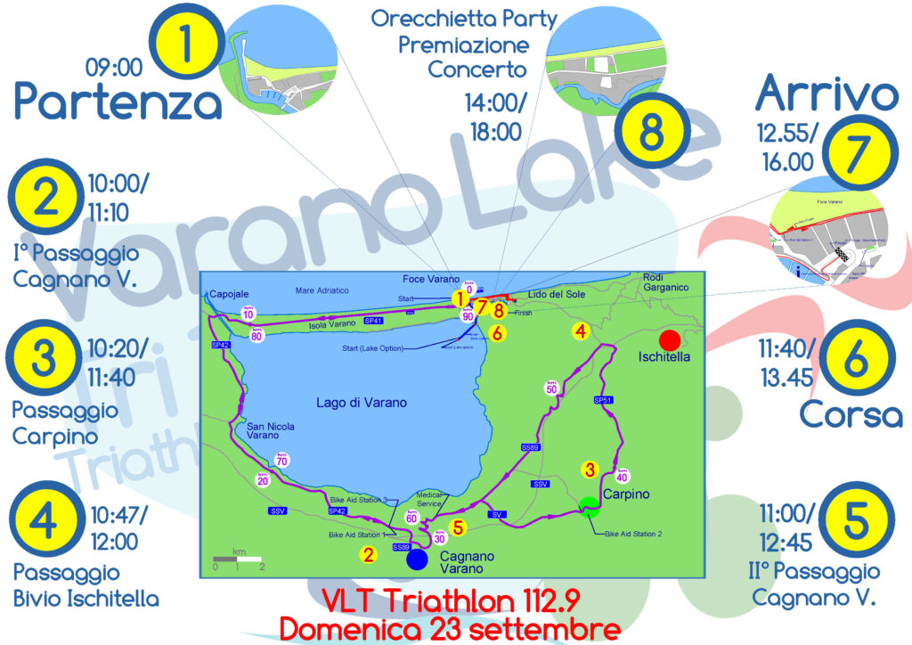 Al via il primo Varano Lake Triathlon Event