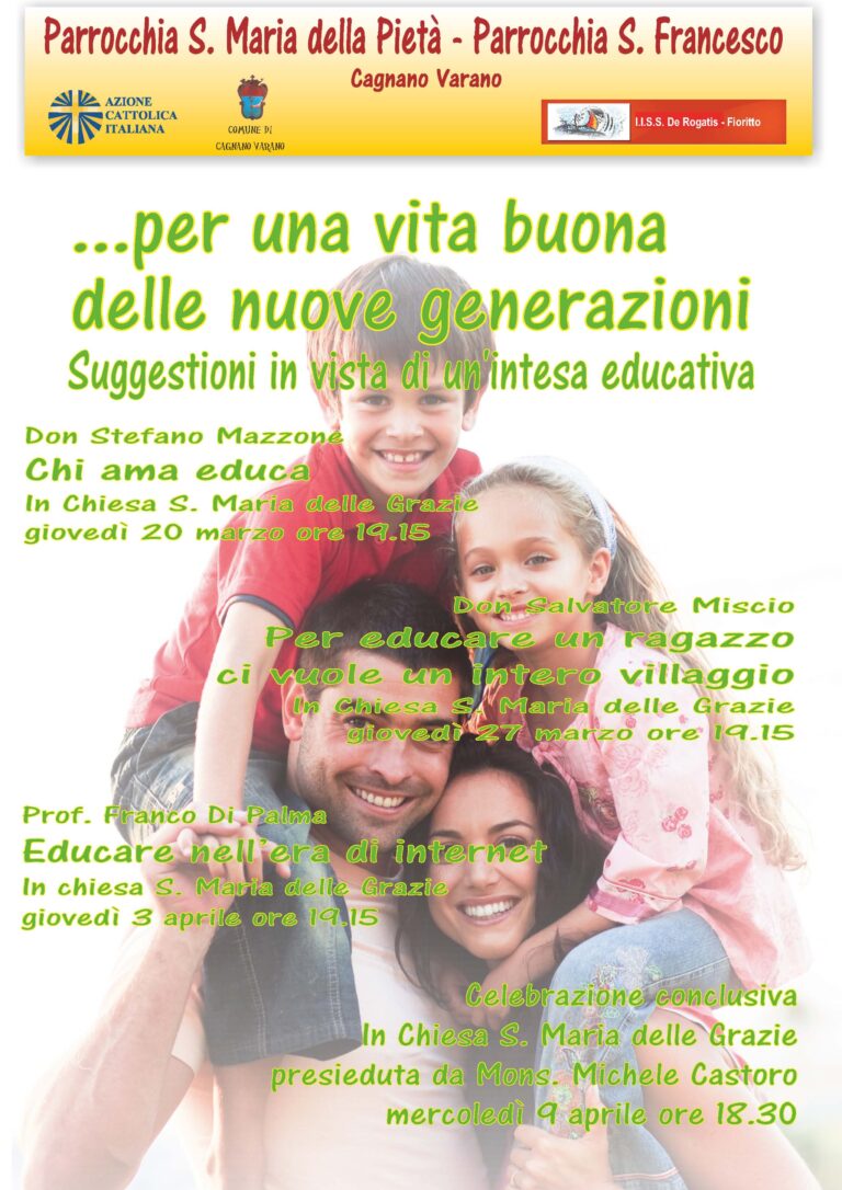 La locandina dell'iniziativa