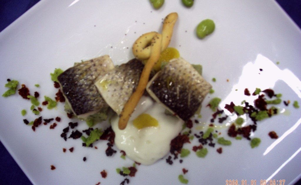 Ricetta Filetto di cefalo di Varano caramellato con “terra del Gargano”